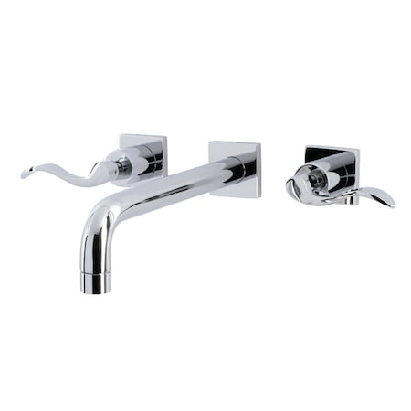 Kingston Brass KS6021DFL Wall Mount Tub Faucet, Polished Chrome KS6021DFL